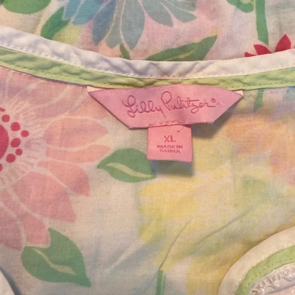 Vintage Lilly Pulitzer Caftan/nightgown - Picture 2 of 7